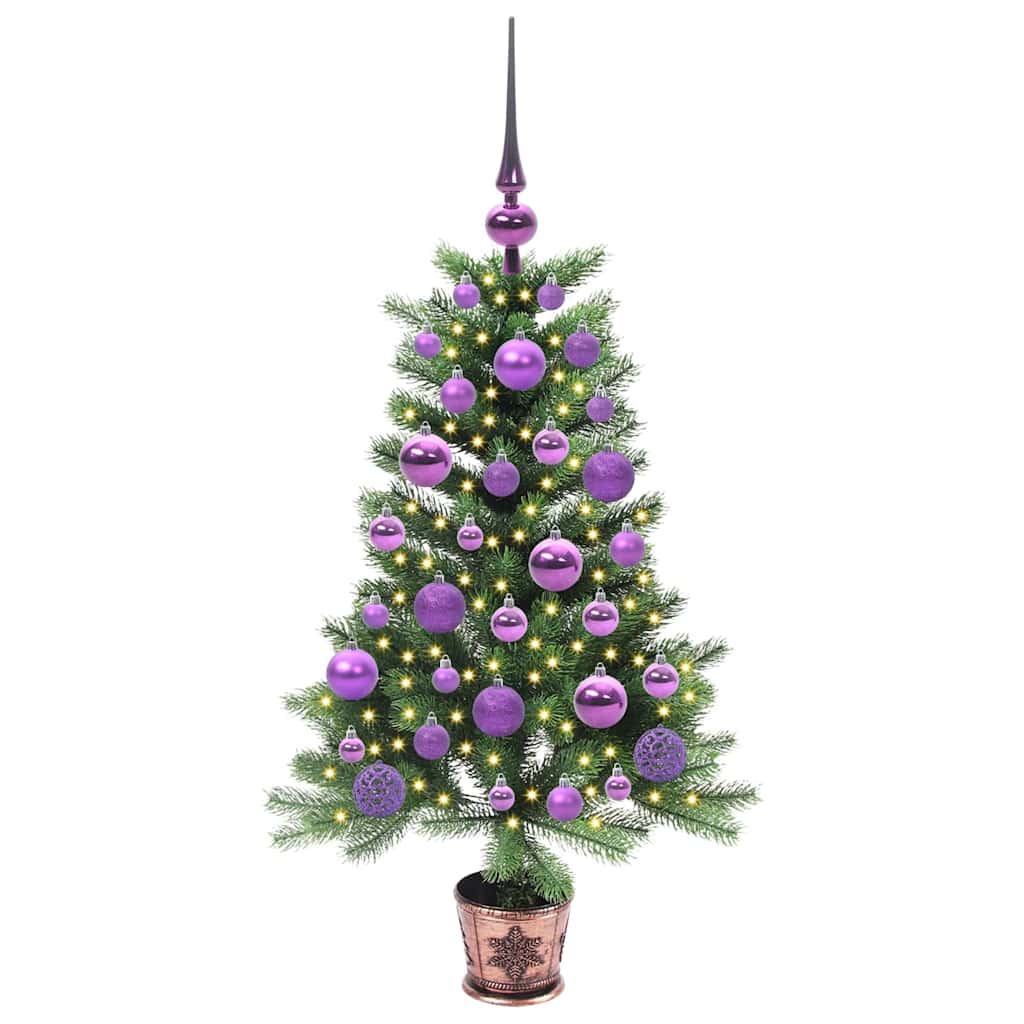 Sapin de Noël avec 150 LED avec support Vert 90 cm PE - XIOS