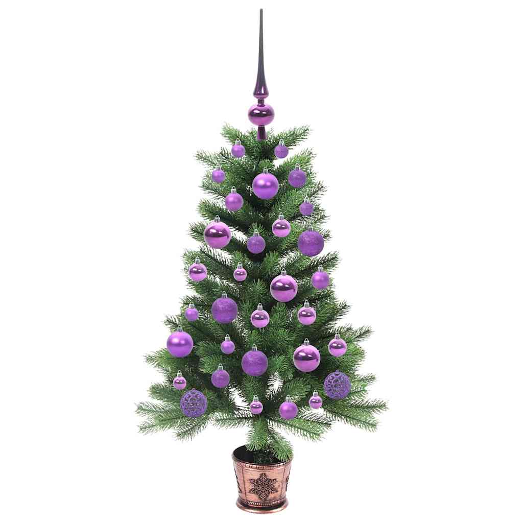 Sapin de Noël avec 150 LED avec support Vert 90 cm PE - XIOS