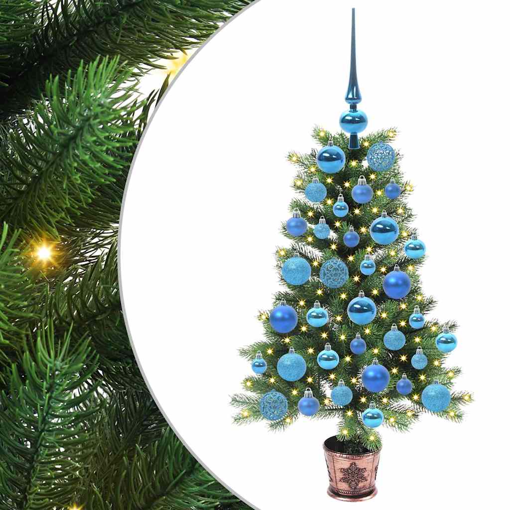 Sapin de Noël avec 150 LED avec support Vert 90 cm PE - XIOS
