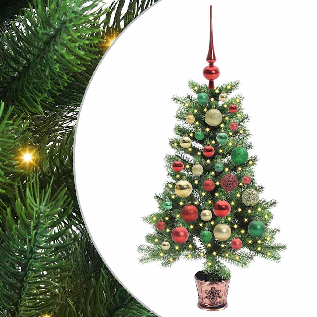 Sapin de Noël avec 150 LED avec support Vert 90 cm PE - XIOS