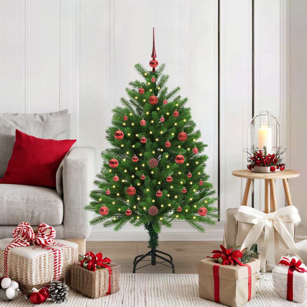 Sapin de Noël avec 150 LED avec support Vert 120 cm PE - XIOS