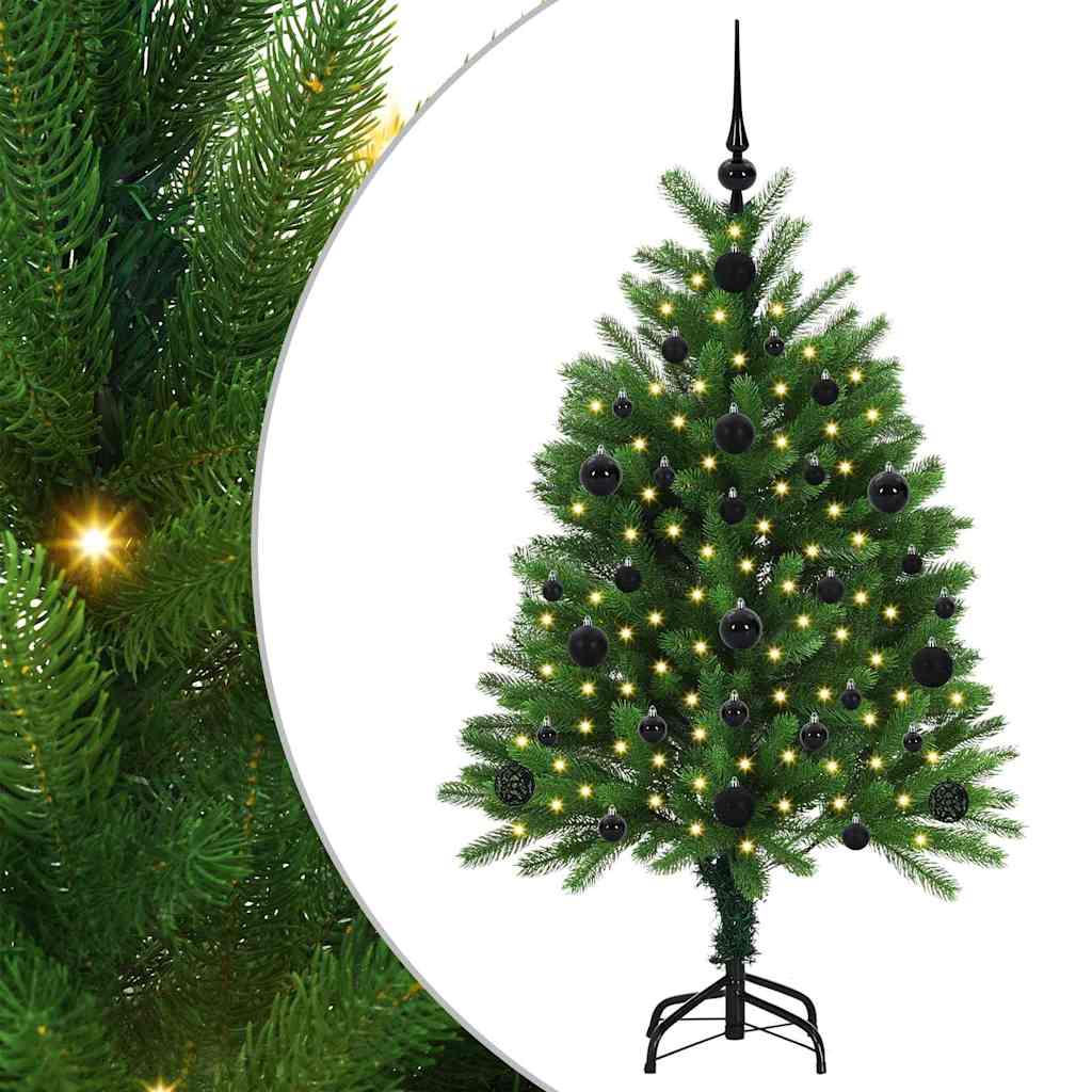 Sapin de Noël avec 150 LED avec support Vert 120 cm PE - XIOS