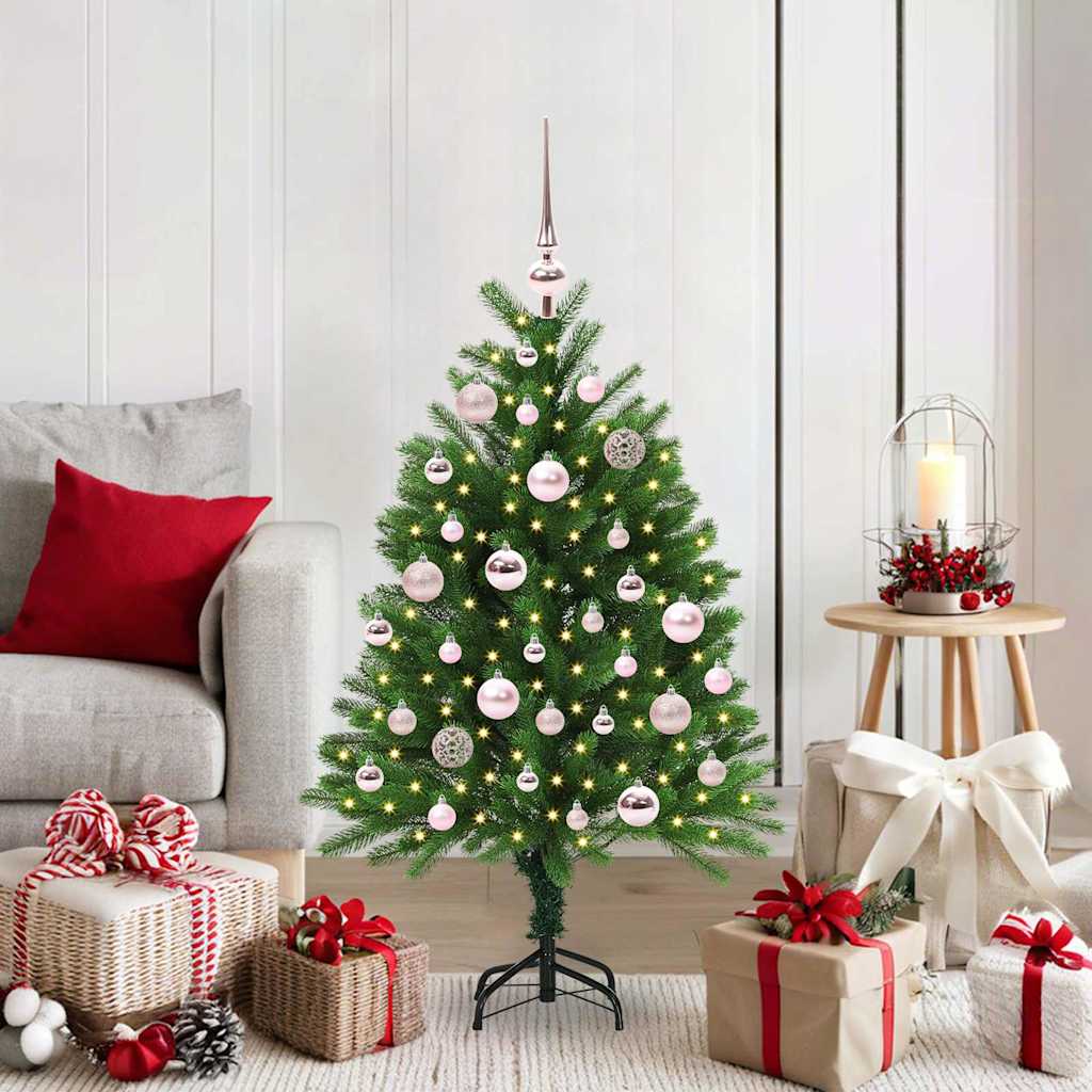 Sapin de Noël avec 150 LED avec support Vert 120 cm PE - XIOS