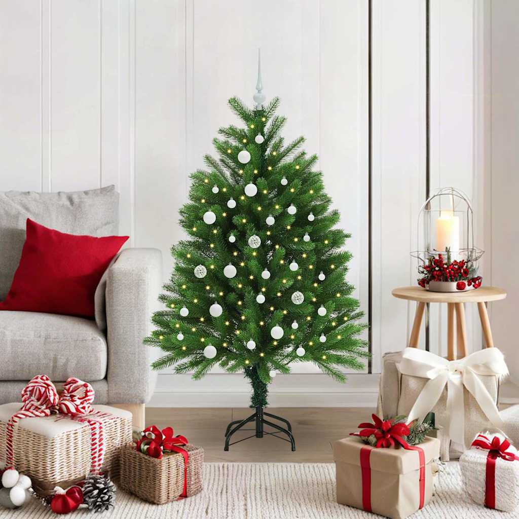 Sapin de Noël avec 150 LED avec support Vert 120 cm PE - XIOS