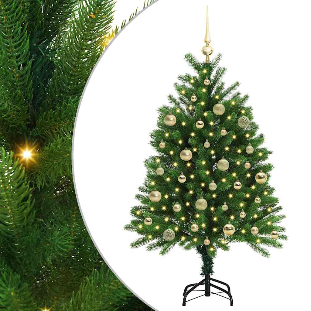 Sapin de Noël avec 150 LED avec support Vert 120 cm PE - XIOS