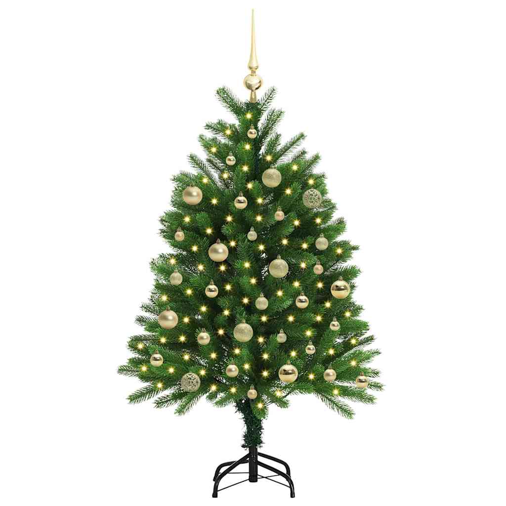 Sapin de Noël avec 150 LED avec support Vert 120 cm PE - XIOS