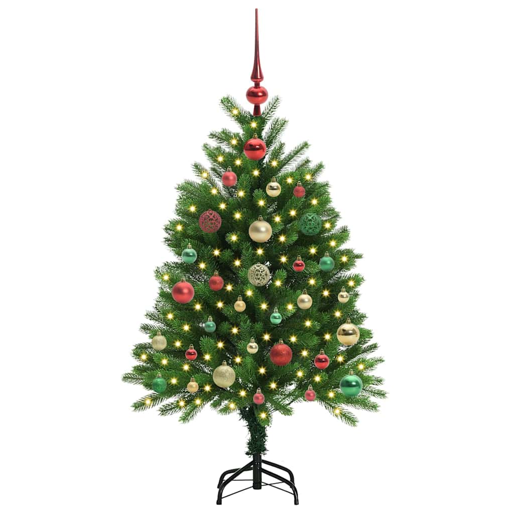 Sapin de Noël avec 150 LED avec support Vert 120 cm PE - XIOS