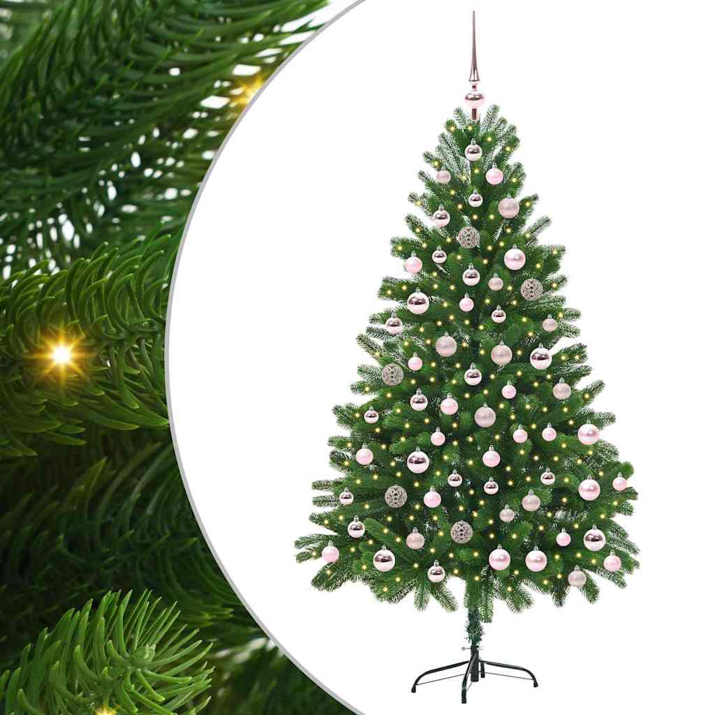 Sapin de Noël avec 300 LED avec support Vert 180 cm PE - XIOS