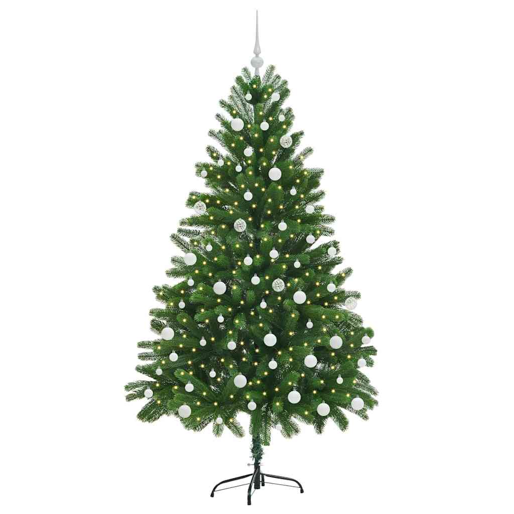 Sapin de Noël avec 300 LED avec support Vert 180 cm PE