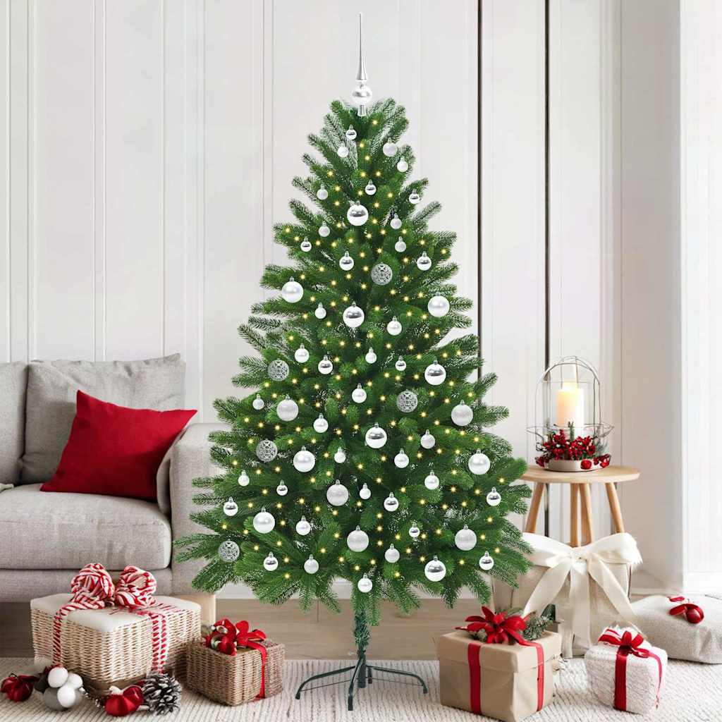 Sapin de Noël avec 300 LED avec support Vert 180 cm PE - XIOS