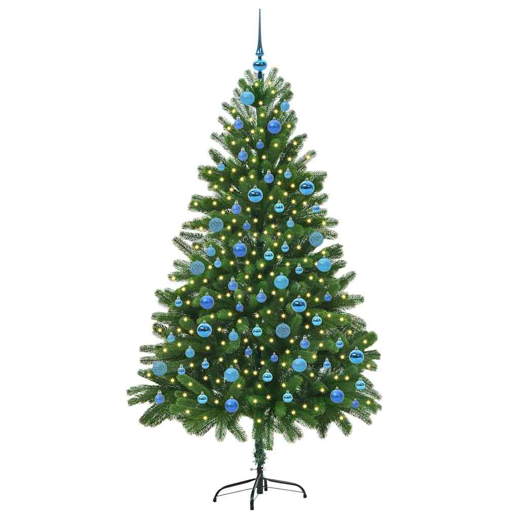 Sapin de Noël avec 300 LED avec support Vert 180 cm PE
