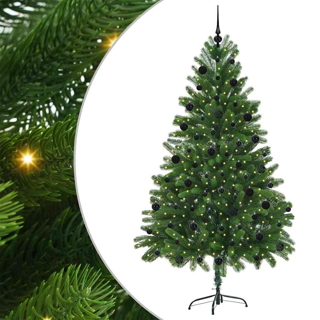 Sapin de Noël avec 300 LED avec support Vert 210 cm PE - XIOS