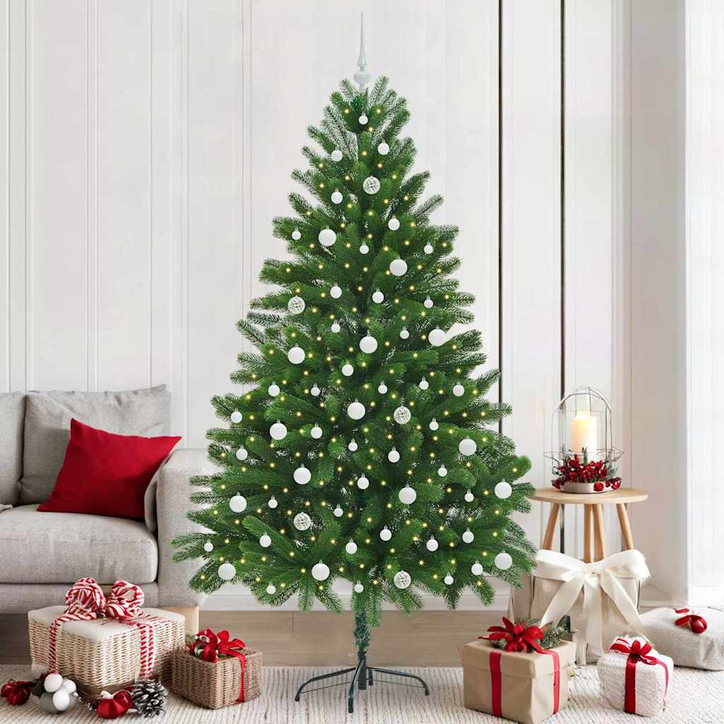 Sapin de Noël avec 300 LED avec support Vert 210 cm PE - XIOS