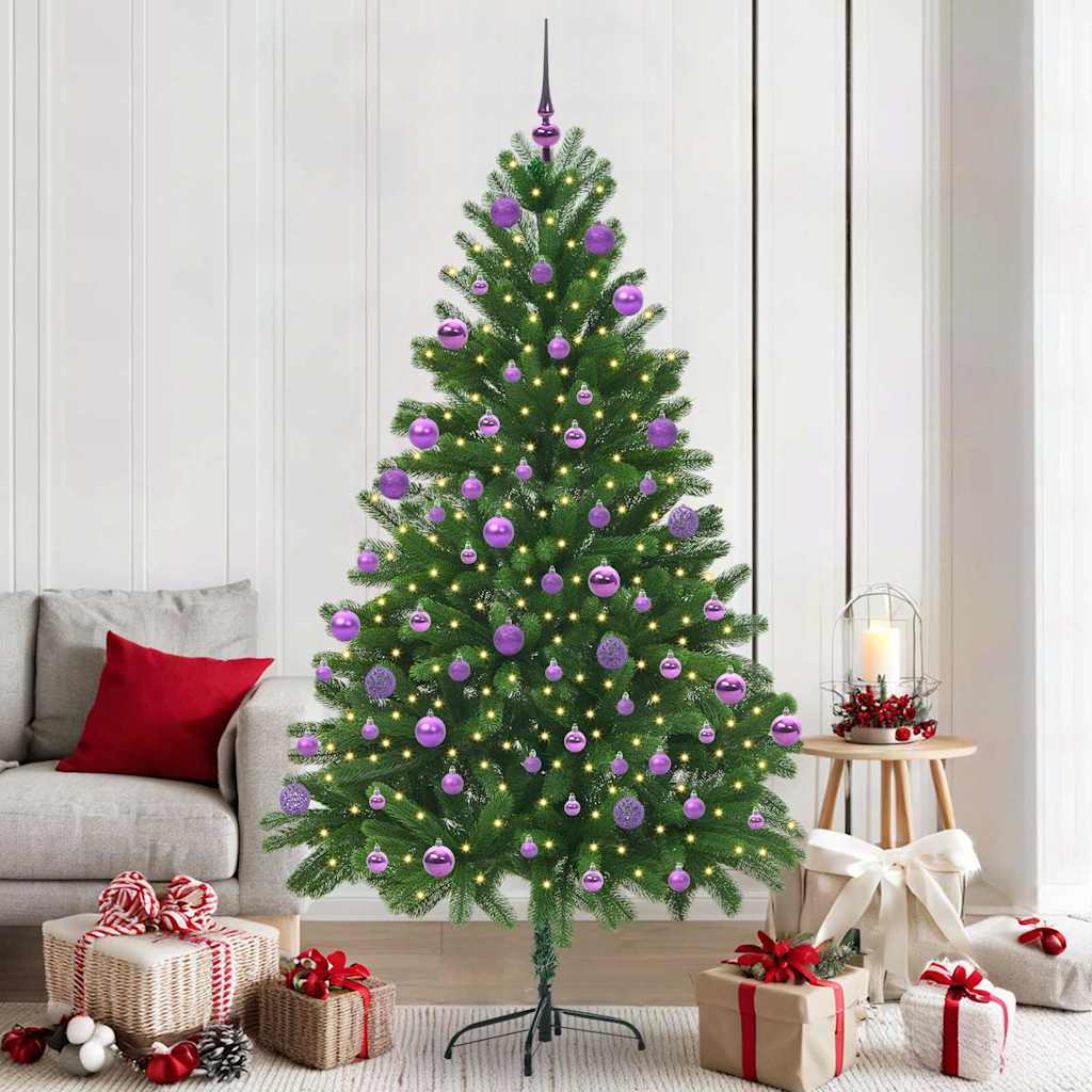 Sapin de Noël avec 300 LED avec support Vert 210 cm PE - XIOS