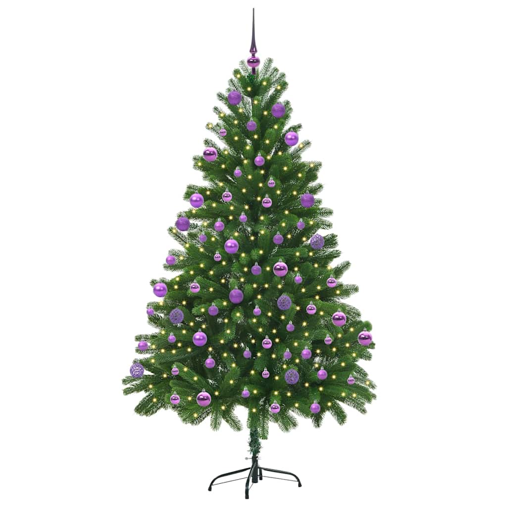 Sapin de Noël avec 300 LED avec support Vert 210 cm PE - XIOS