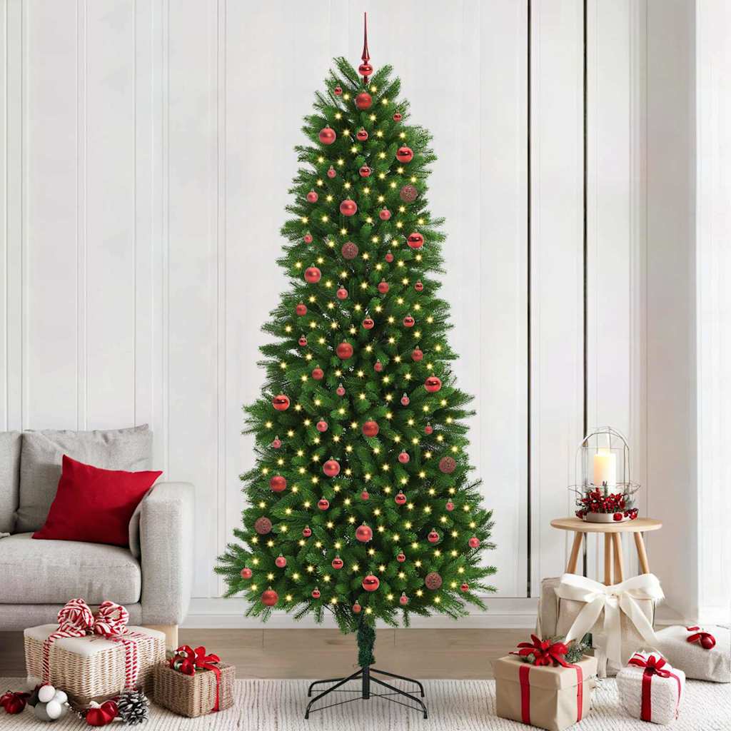 Sapin de Noël avec 300 LED avec support Vert 240 cm PE - XIOS