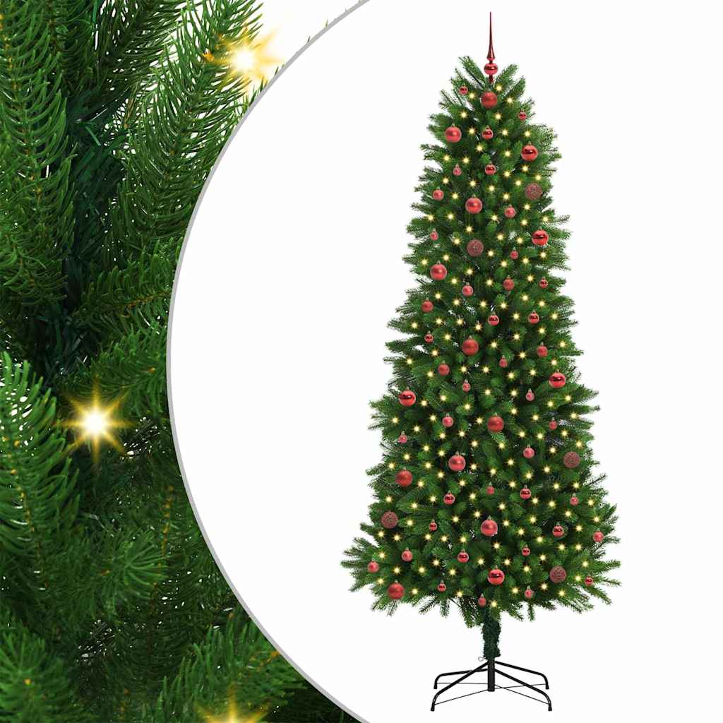 Sapin de Noël avec 300 LED avec support Vert 240 cm PE - XIOS