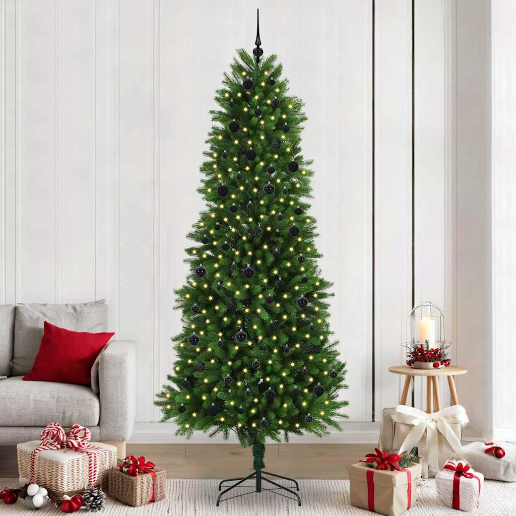 Sapin de Noël avec 300 LED avec support Vert 240 cm PE - XIOS