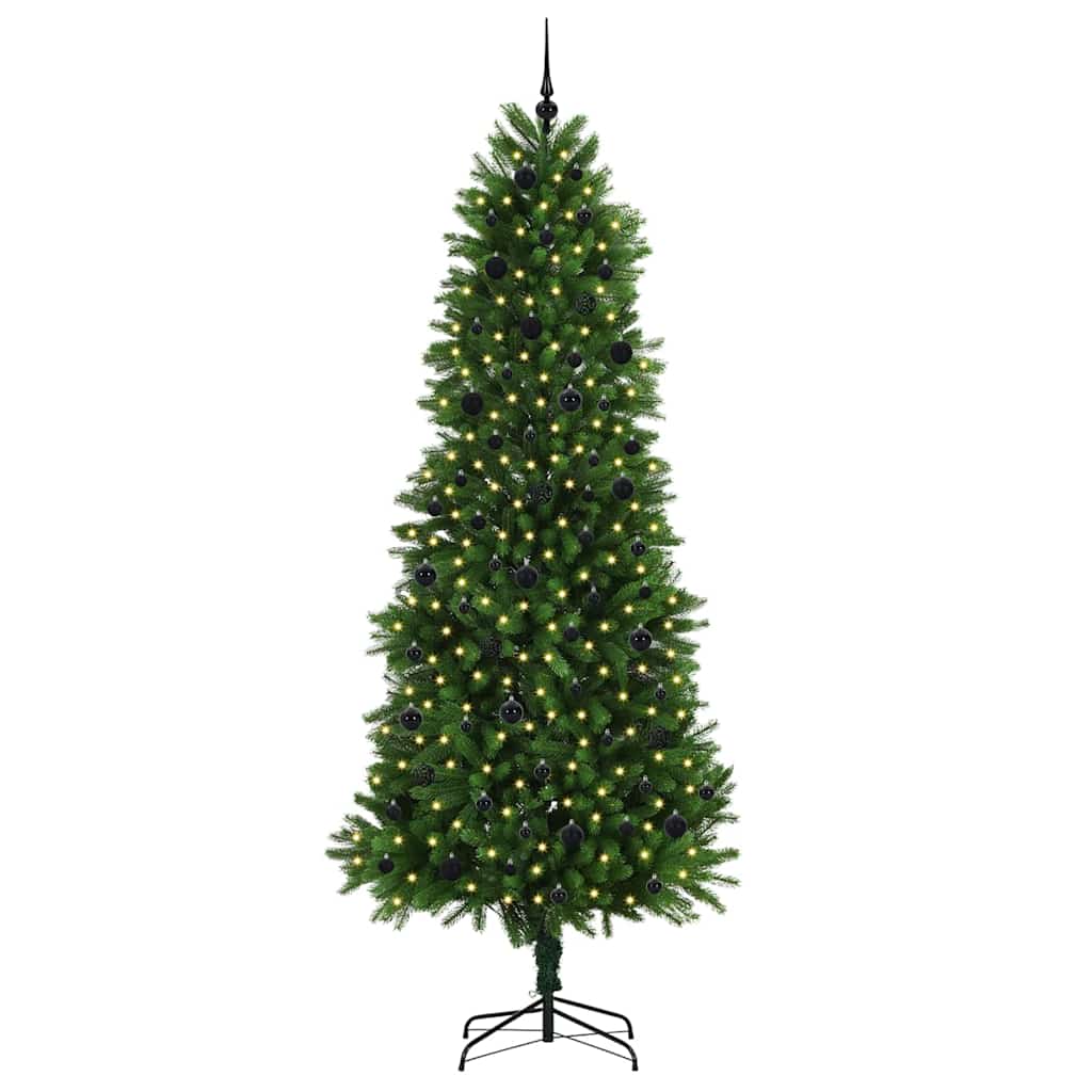 Sapin de Noël avec 300 LED avec support Vert 240 cm PE - XIOS
