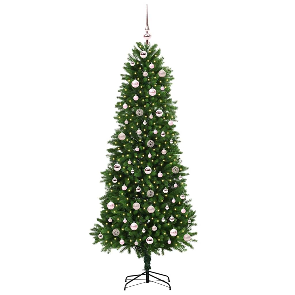 Sapin de Noël avec 300 LED avec support Vert 240 cm PE - XIOS