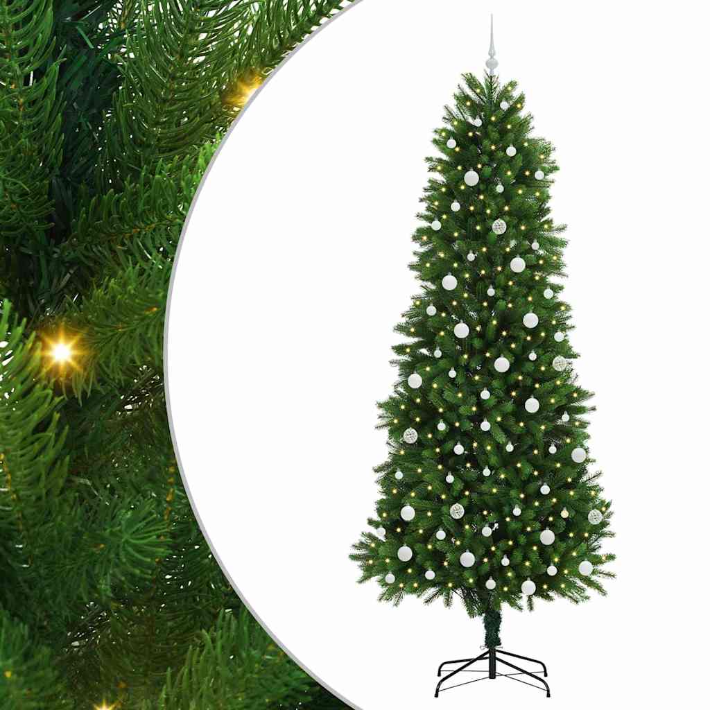 Sapin de Noël avec 300 LED avec support Vert 240 cm PE - XIOS