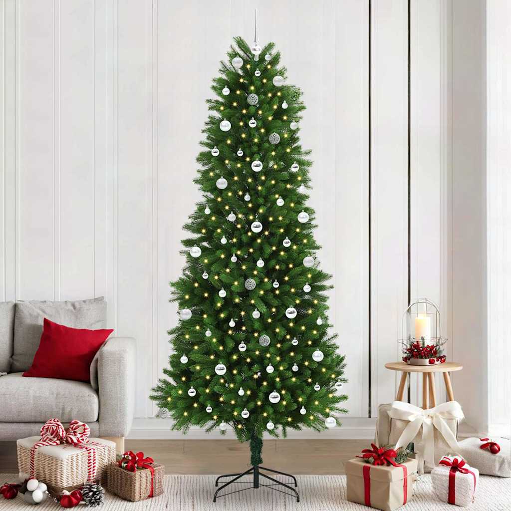 Sapin de Noël avec 300 LED avec support Vert 240 cm PE - XIOS