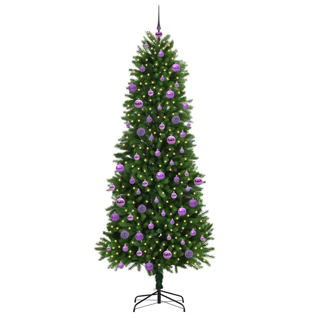Sapin de Noël avec 300 LED avec support Vert 240 cm PE - XIOS