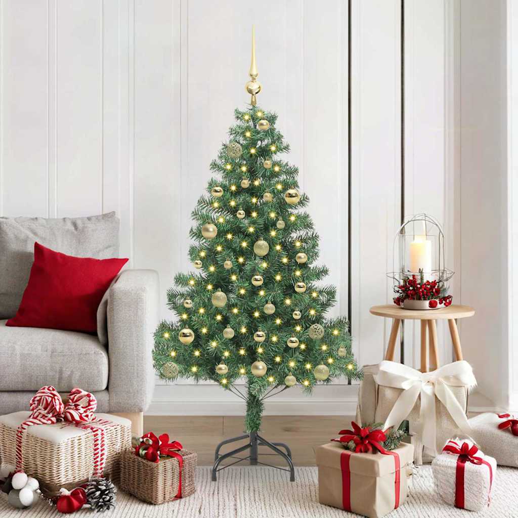 Sapin de Noël avec 150 LED avec support Vert 150 cm PVC - XIOS
