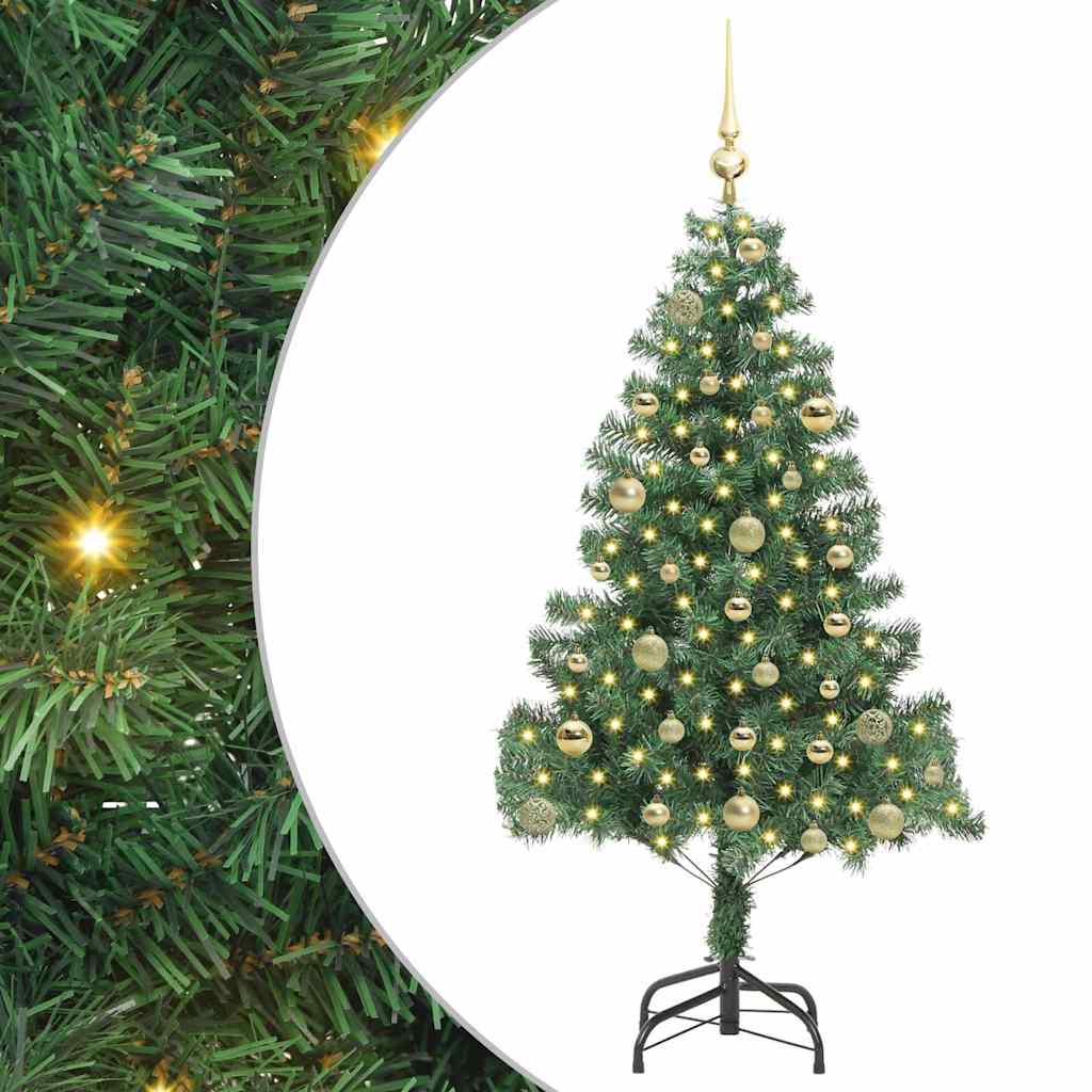 Sapin de Noël avec 150 LED avec support Vert 150 cm PVC - XIOS