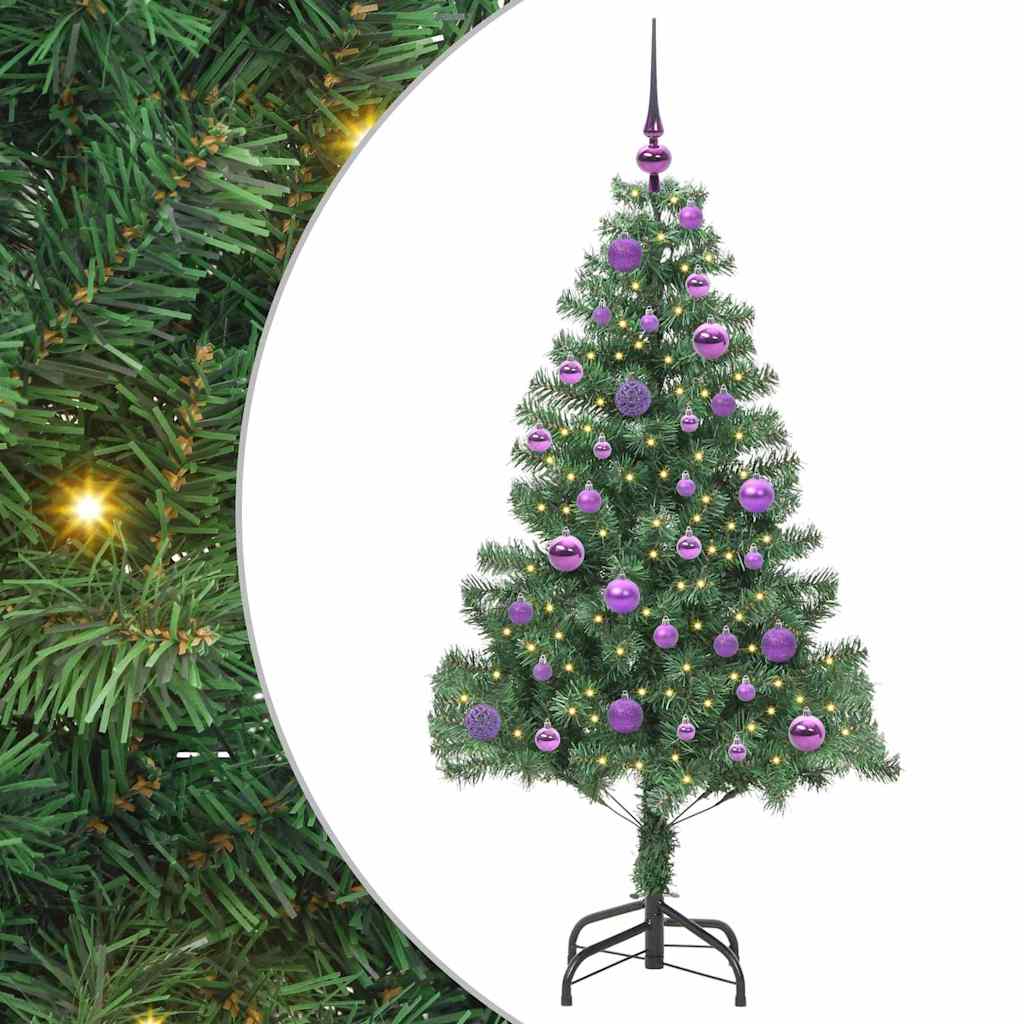 Sapin de Noël avec 150 LED avec support Vert 150 cm PVC - XIOS