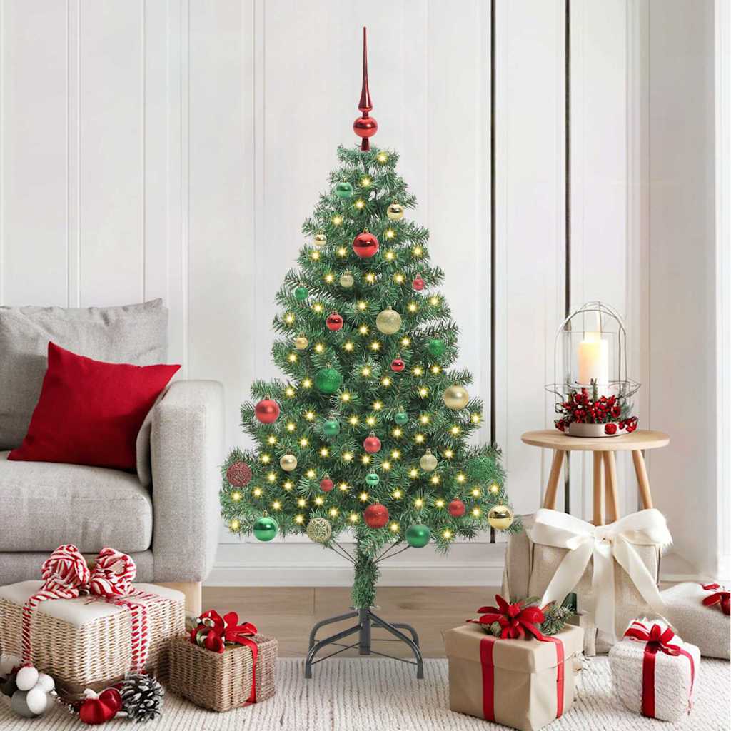Sapin de Noël avec 150 LED avec support Vert 150 cm PVC - XIOS