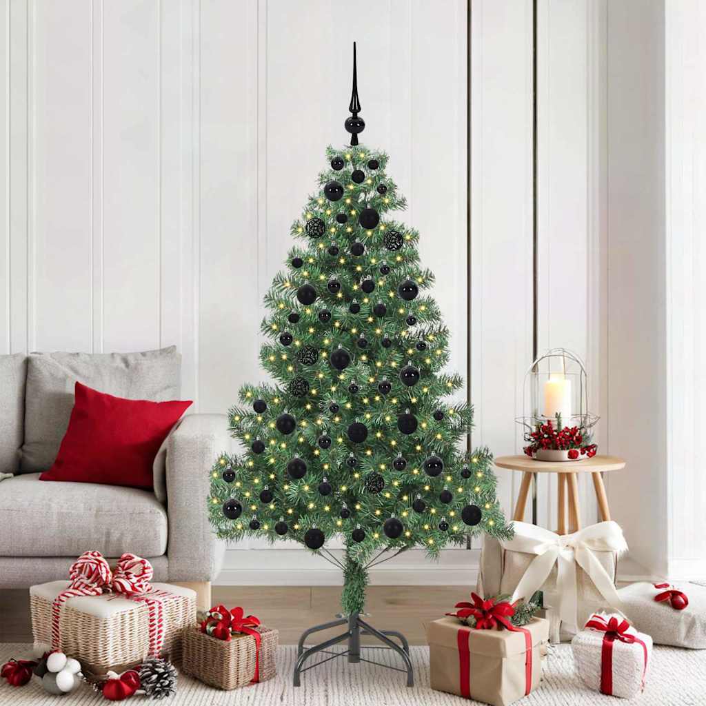 Sapin de Noël avec 300 LED avec support Vert 180 cm PVC - XIOS