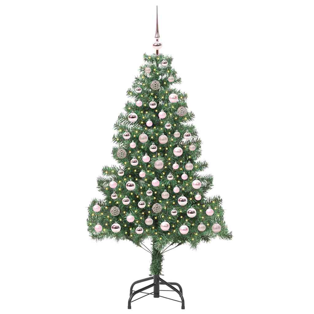 Sapin de Noël avec 300 LED avec support Vert 180 cm PVC - XIOS