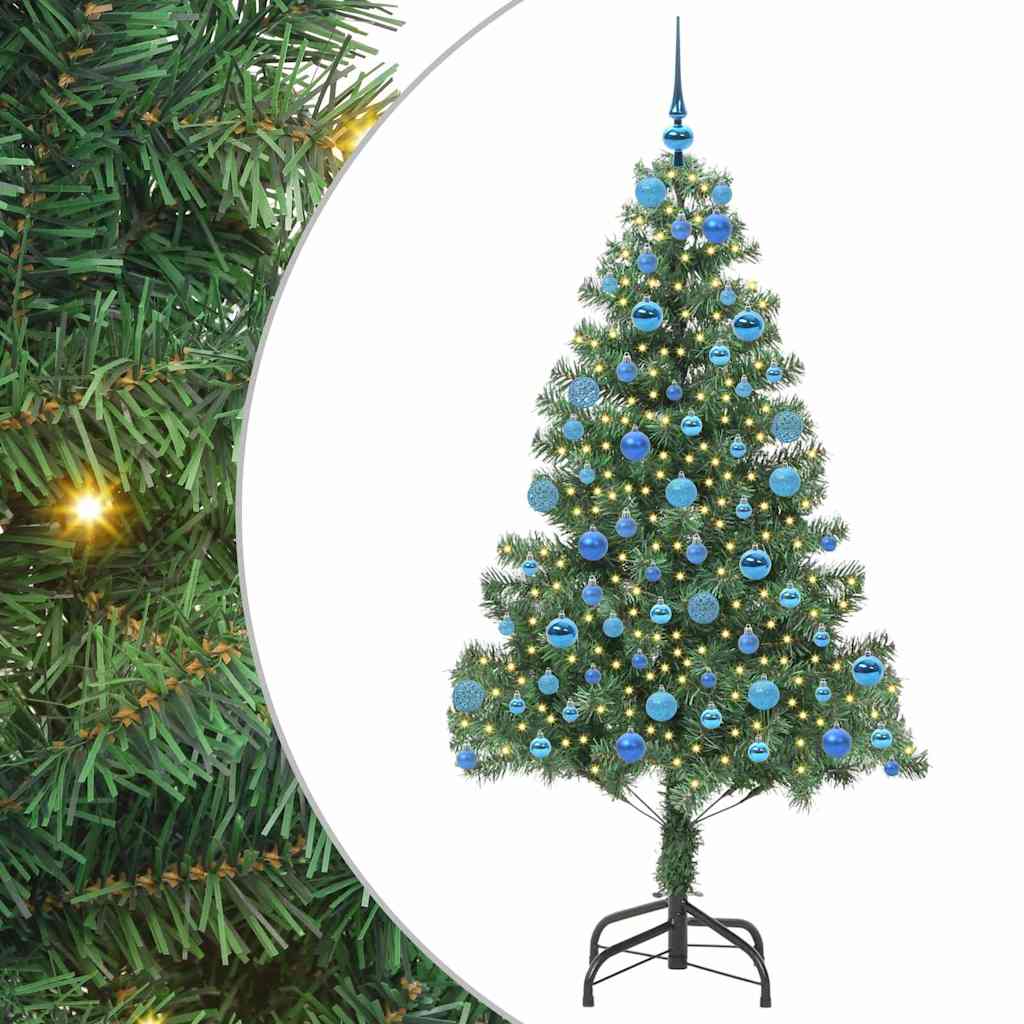 Sapin de Noël avec 300 LED avec support Vert 180 cm PVC - XIOS