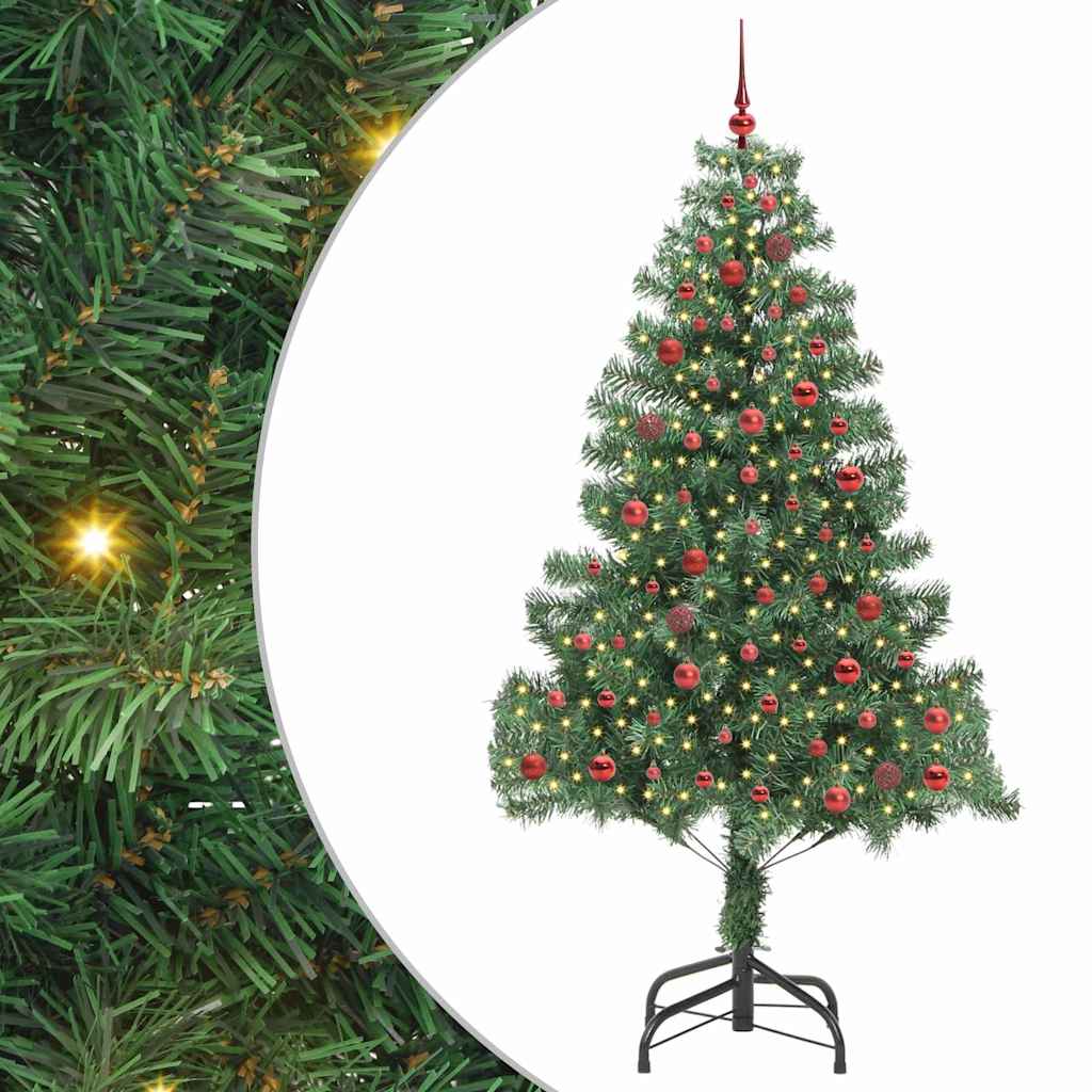 Sapin de Noël avec 300 LED avec support Vert 210 cm PVC - XIOS