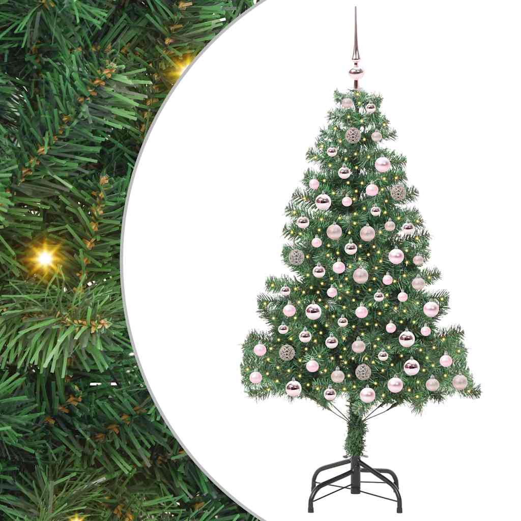 Sapin de Noël avec 300 LED avec support Vert 210 cm PVC - XIOS