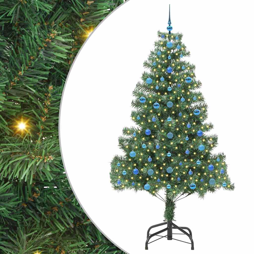 Sapin de Noël avec 300 LED avec support Vert 210 cm PVC - XIOS
