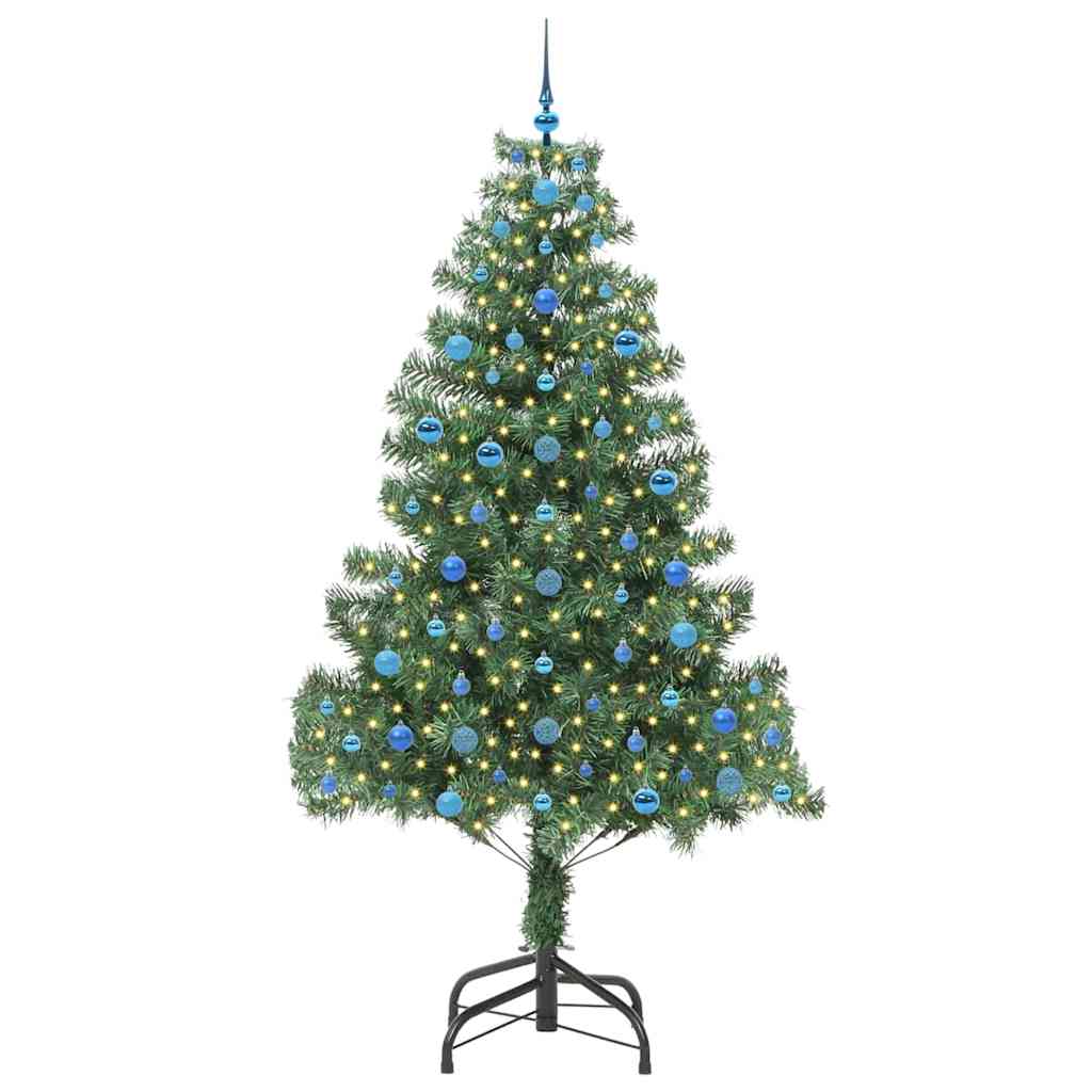 Sapin de Noël avec 300 LED avec support Vert 210 cm PVC - XIOS