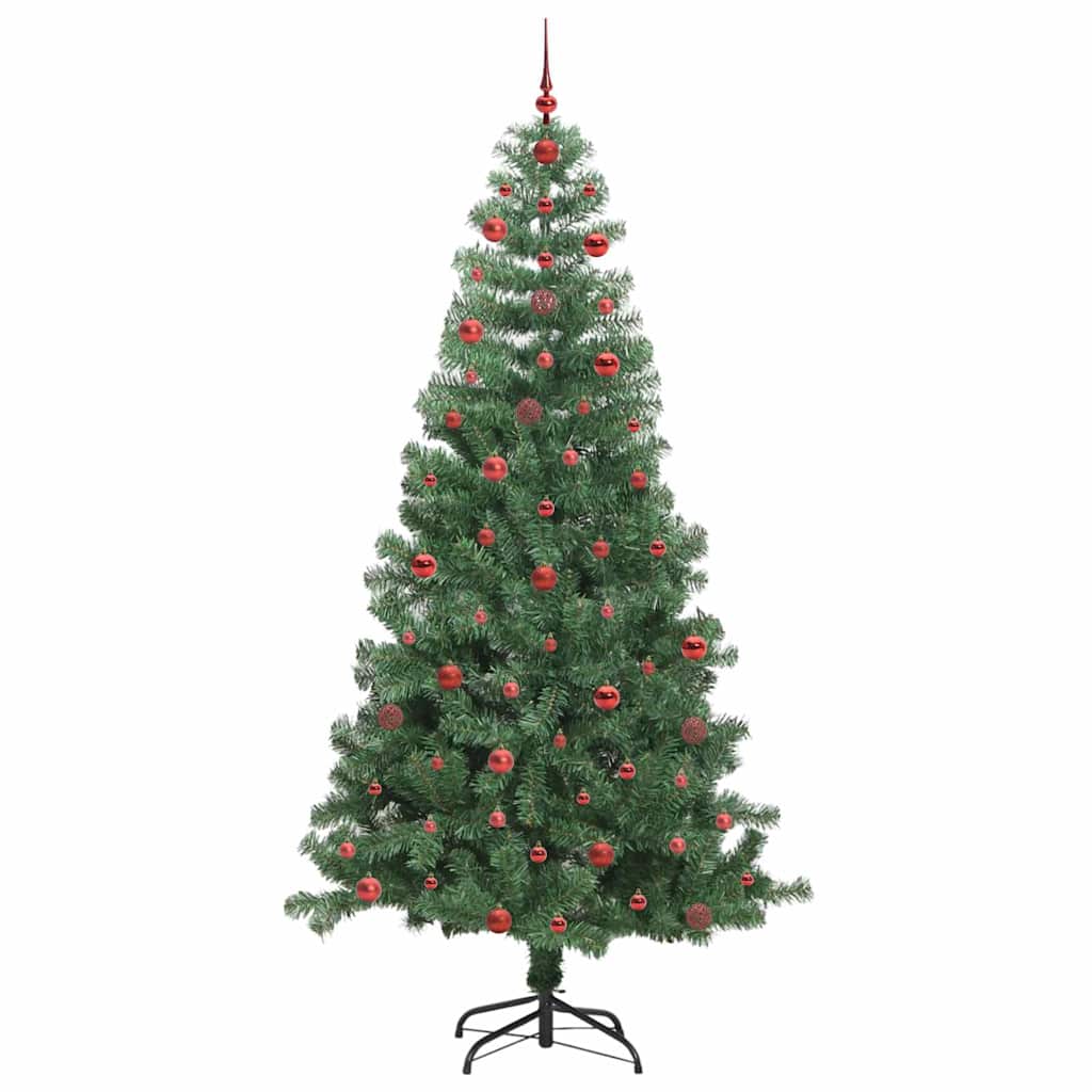 Sapin de Noël avec 300 LED avec support Vert 240 cm PVC - XIOS
