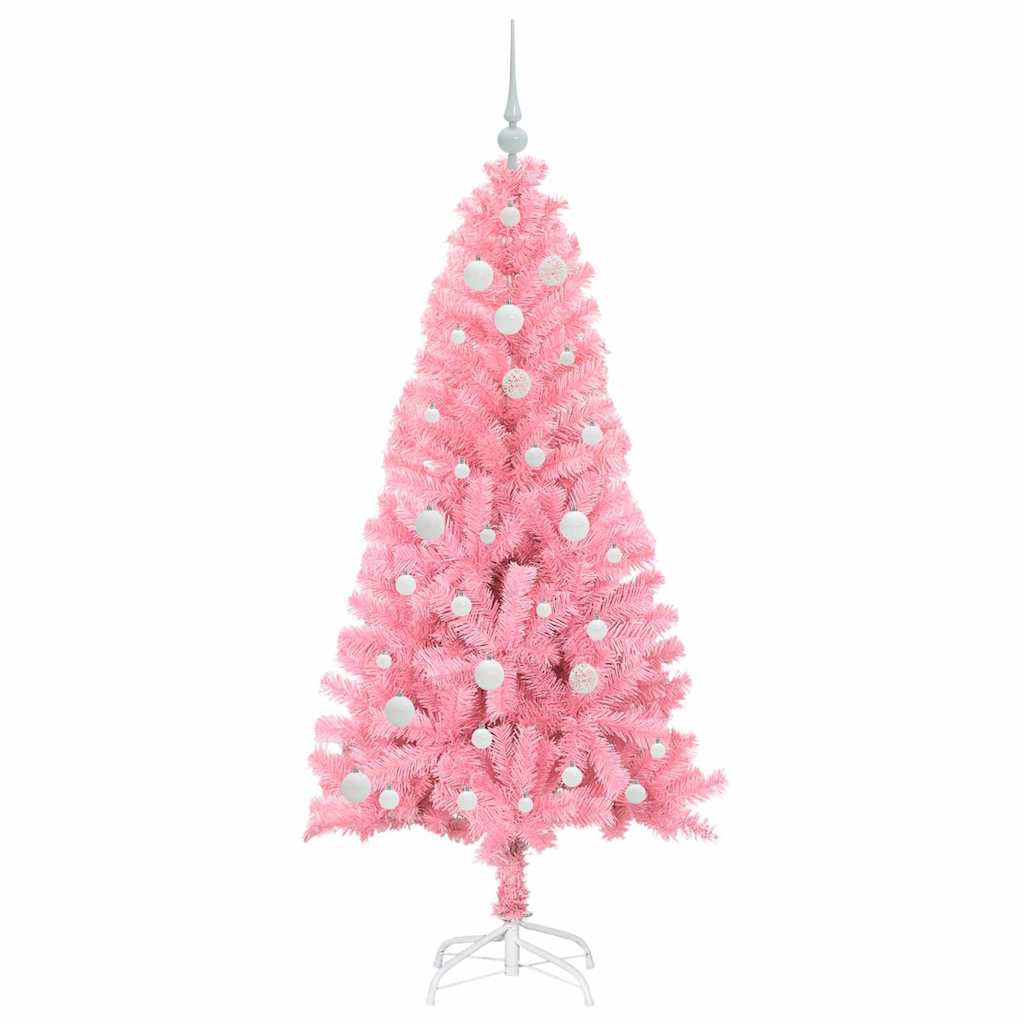 Sapin de Noël avec 150 LED avec support Rose 150 cm PVC - XIOS