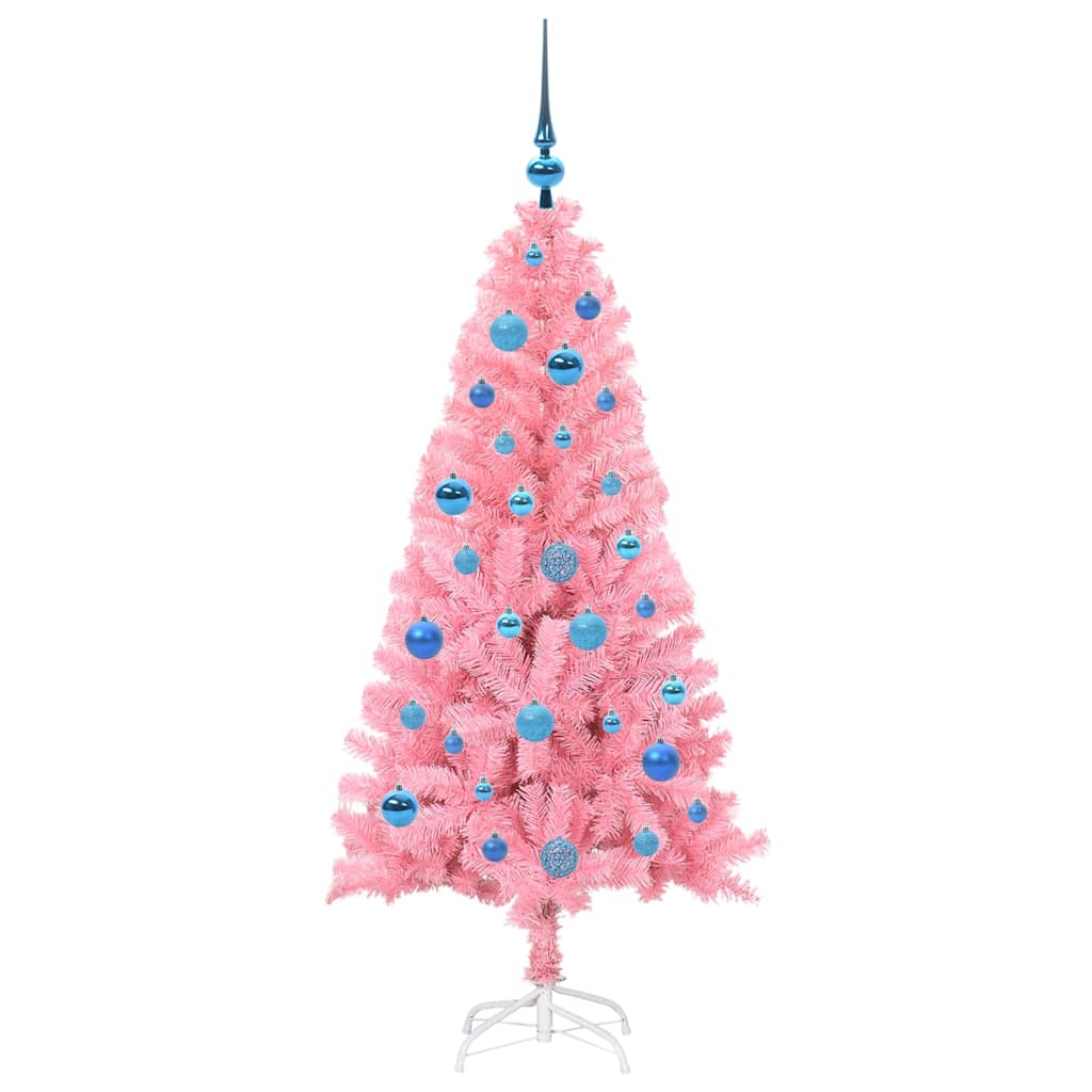 Sapin de Noël avec 150 LED avec support Rose 150 cm PVC - XIOS