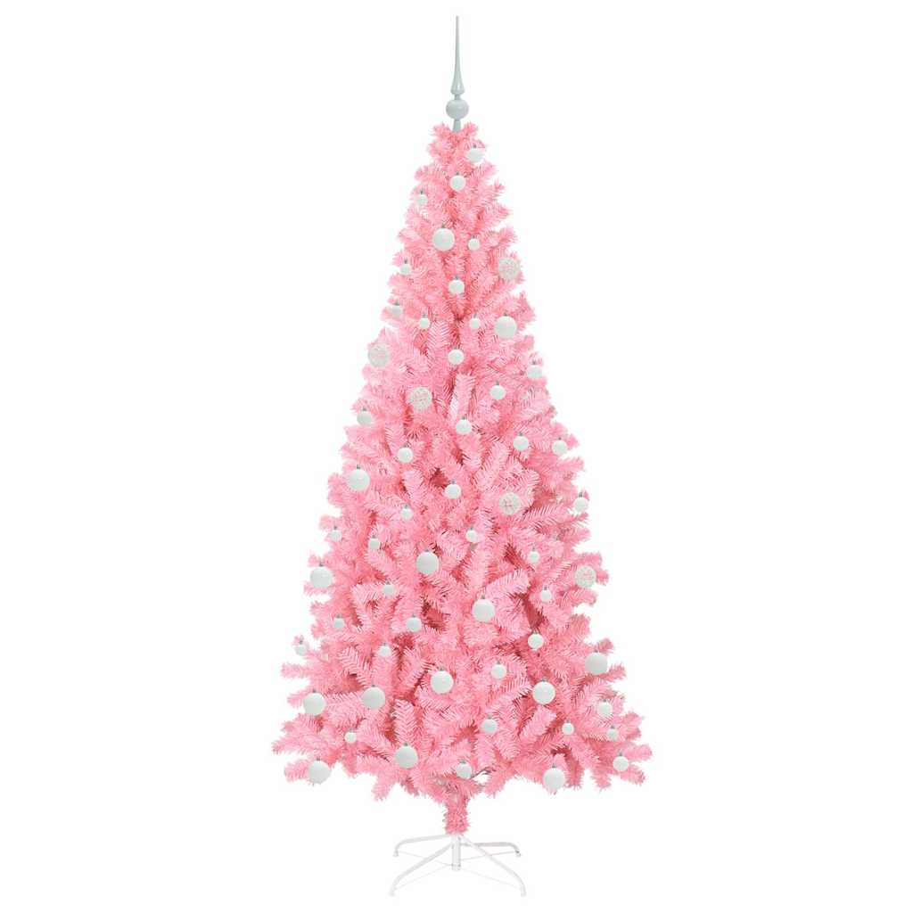 Sapin de Noël avec 300 LED avec support Rose 180 cm PVC - XIOS