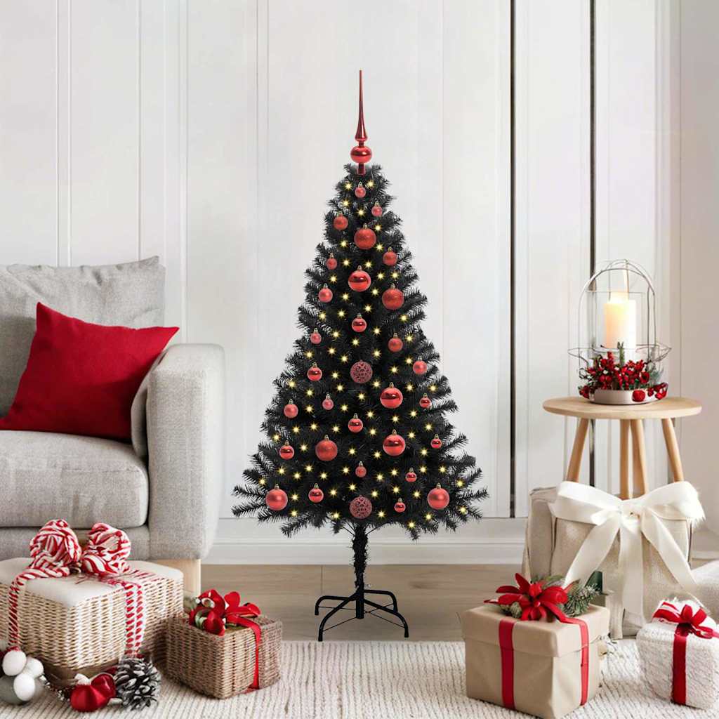 Sapin de Noël Noir 120 cm PVC - XIOS