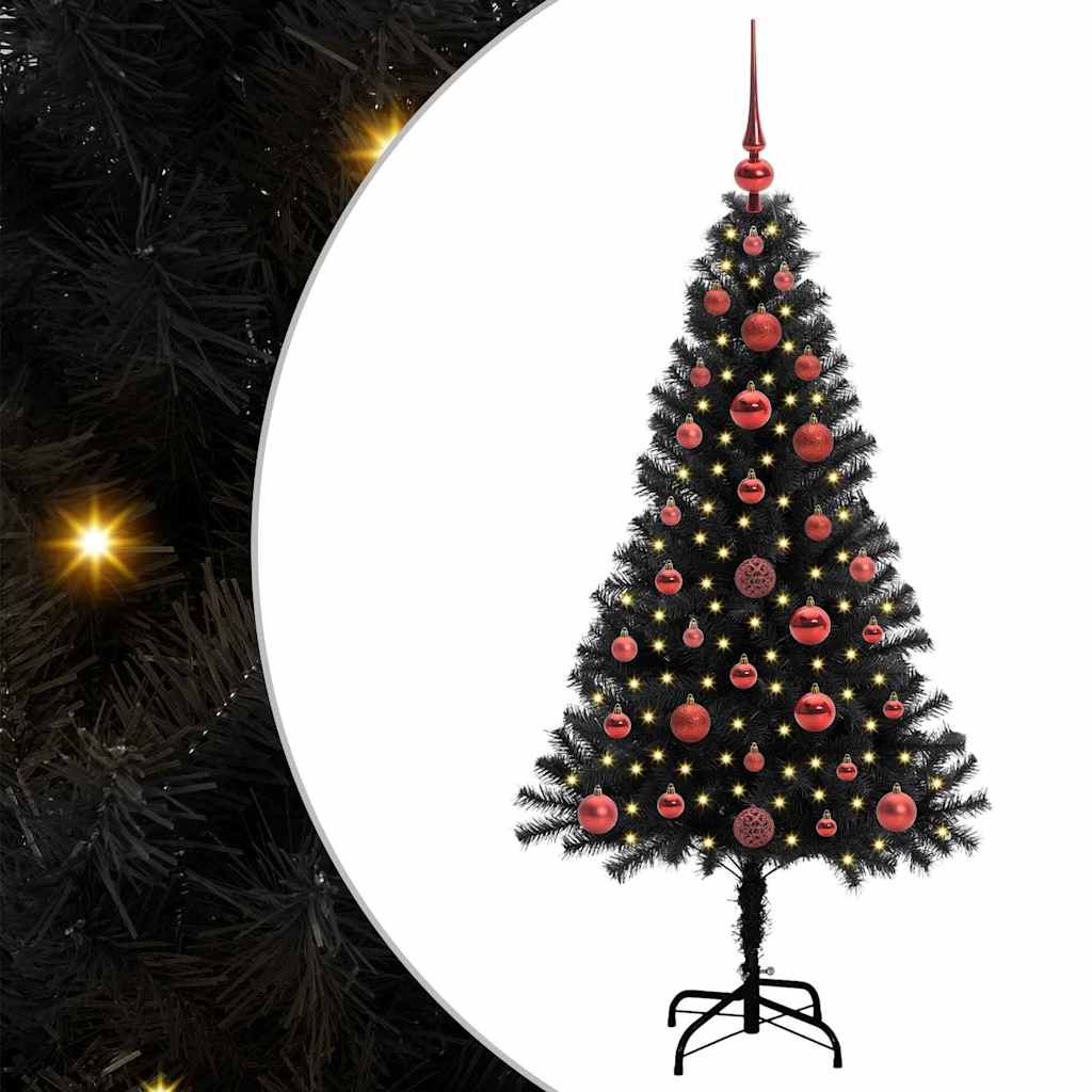 Sapin de Noël Noir 120 cm PVC - XIOS