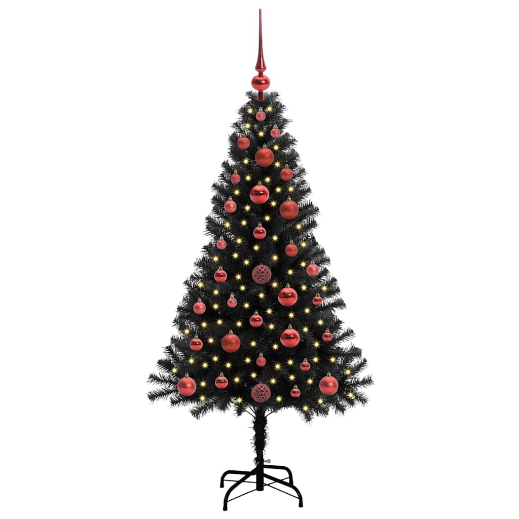 Sapin de Noël Noir 120 cm PVC - XIOS