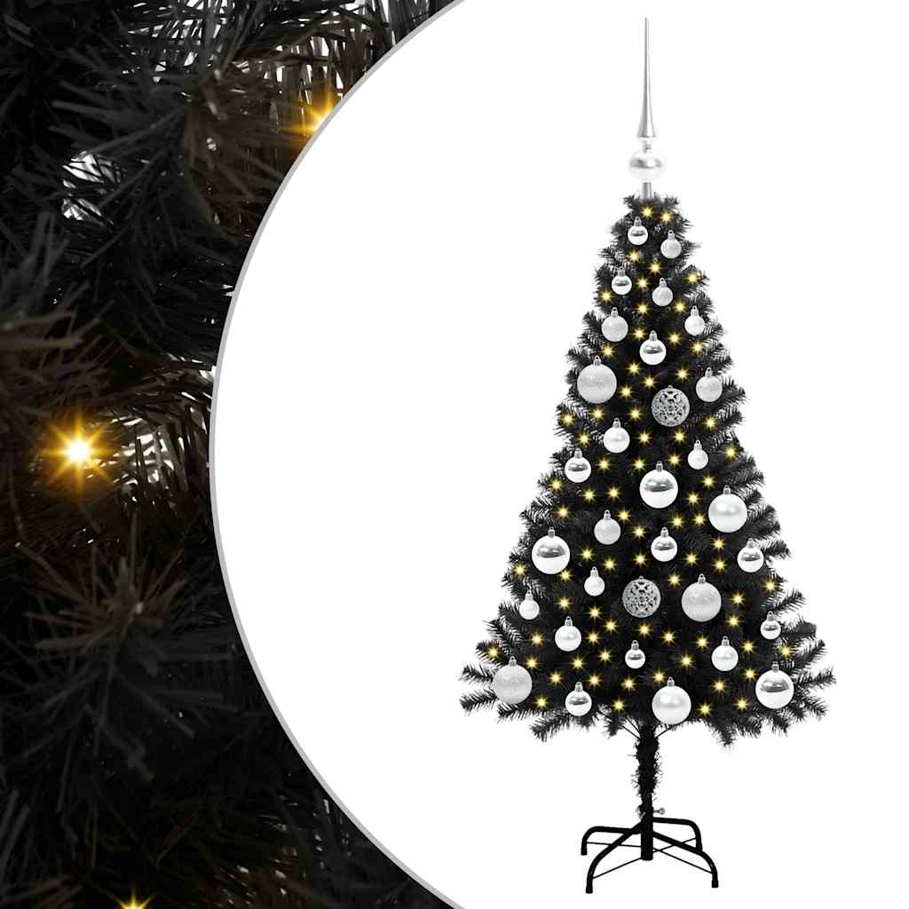 Sapin de Noël Noir 120 cm PVC - XIOS