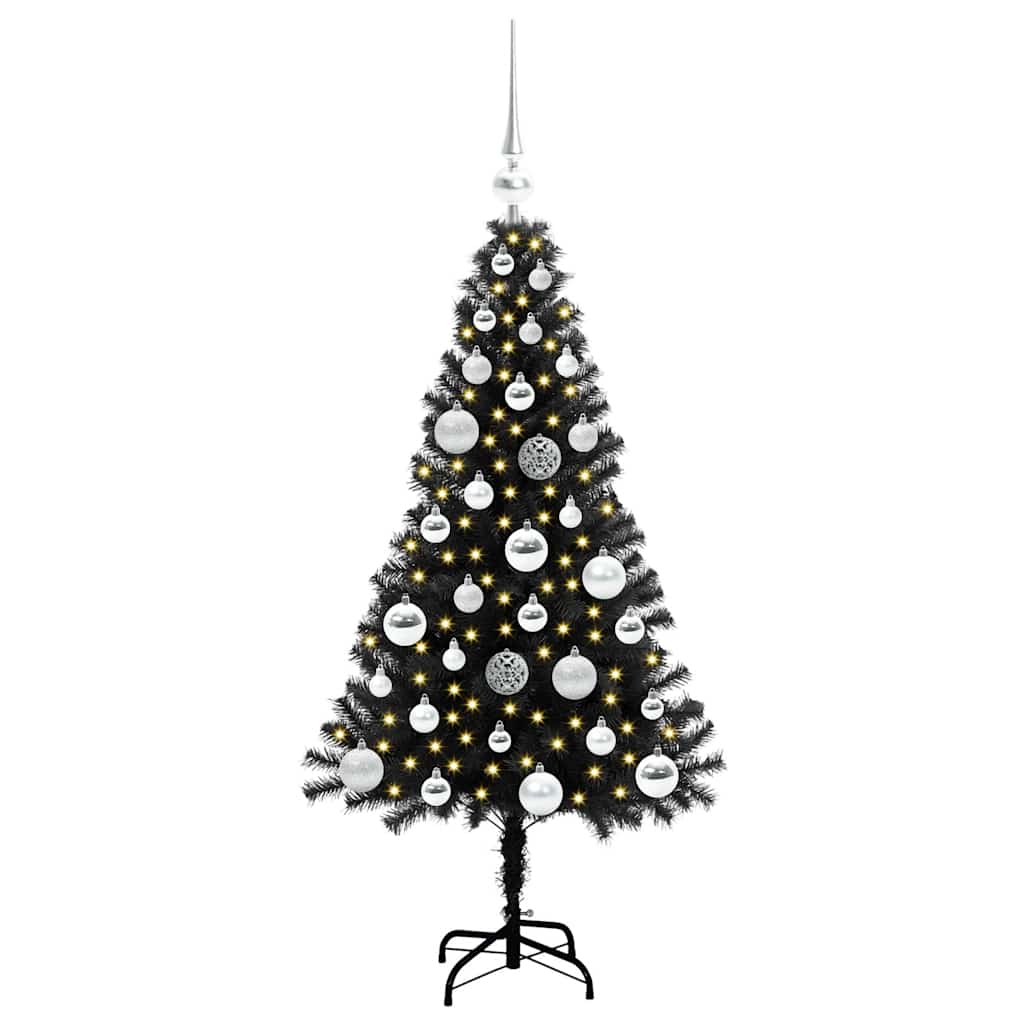 Sapin de Noël Noir 120 cm PVC - XIOS