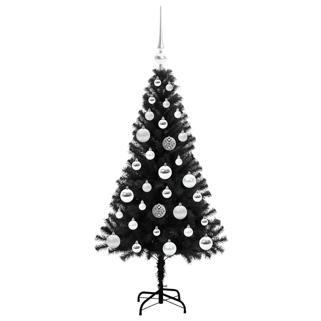 Sapin de Noël Noir 120 cm PVC - XIOS