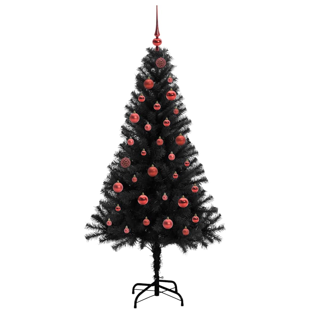 Sapin de Noël avec 150 LED avec support Noir 150 cm PVC - XIOS