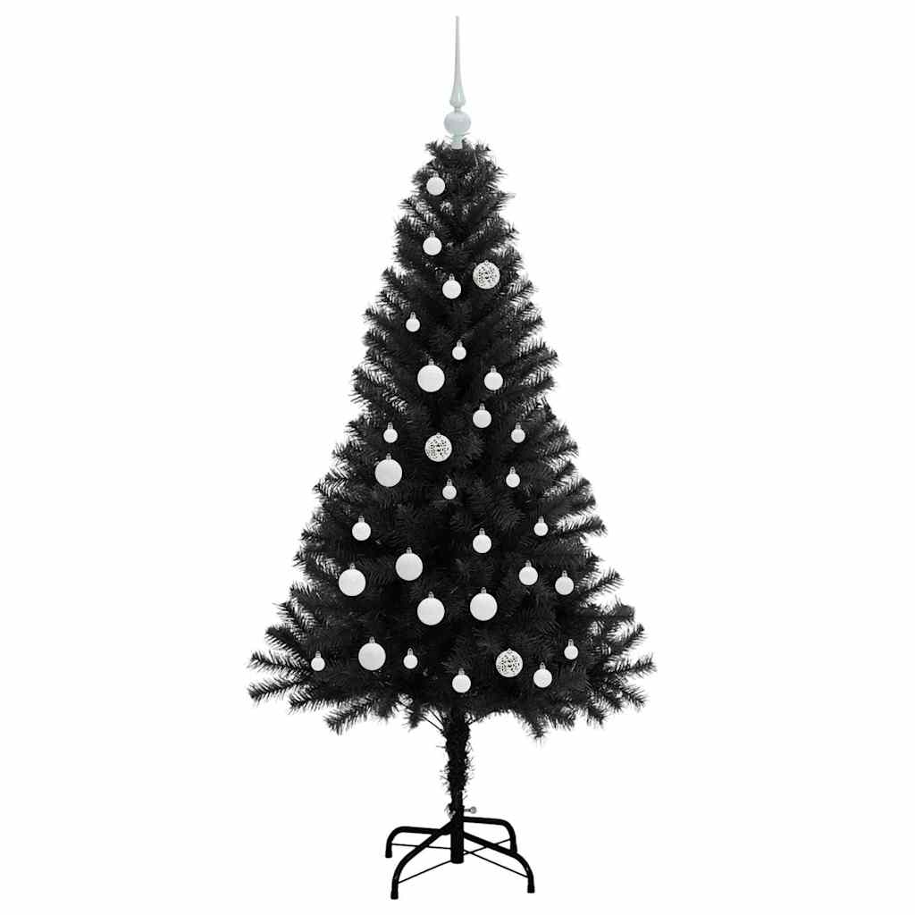 Sapin de Noël avec 150 LED avec support Noir 150 cm PVC - XIOS
